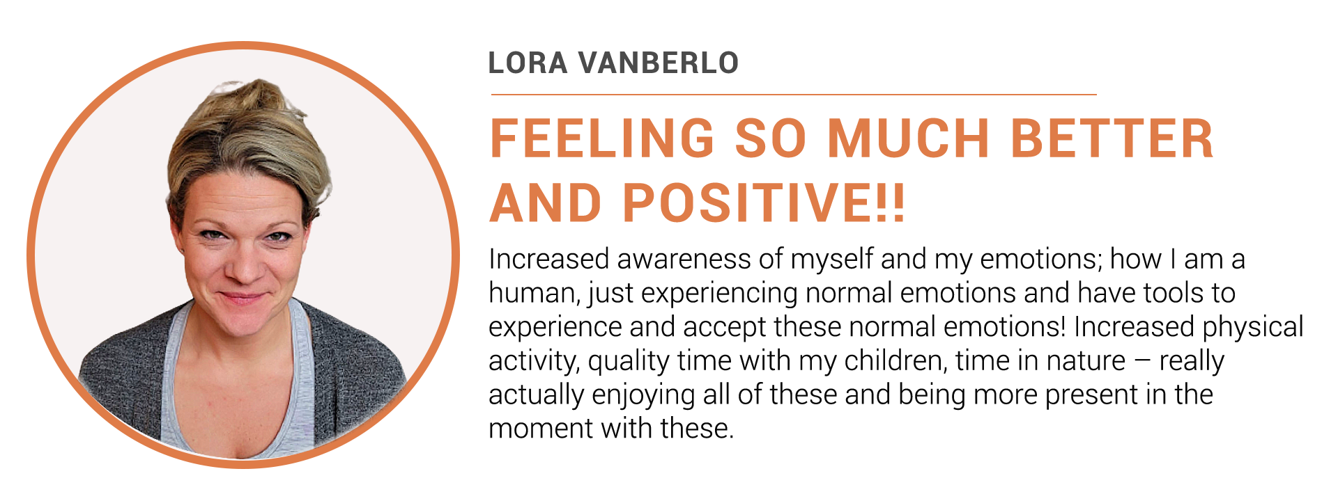 Testimonial - Lora Vanberlo