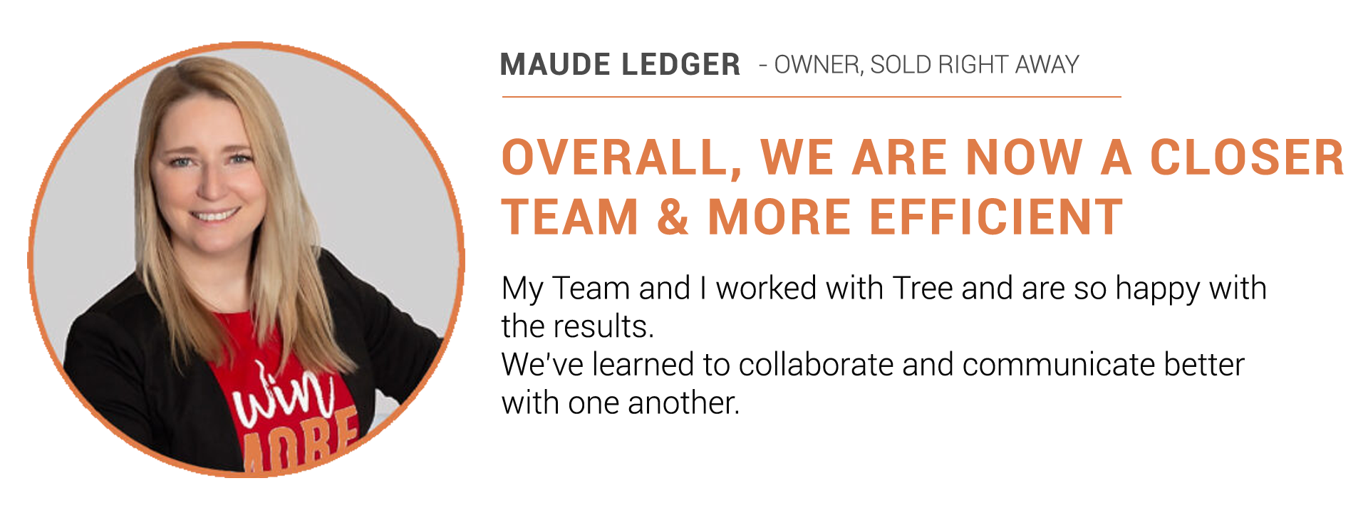 Testimonial - Maude Ledger